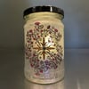 Floral Filigree Candle Jar