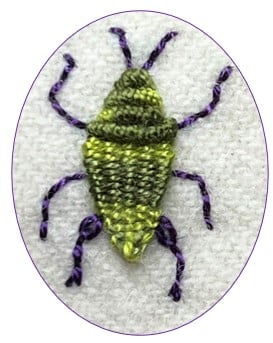 Image of Garden of Embroidered Bugs By Beth Upstill -See All Options
