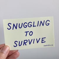 Image 1 of Snuggling To Survive Sticker