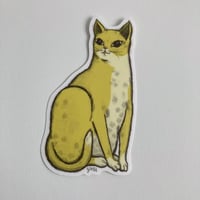 Image 2 of Yellow Kitty Sticker