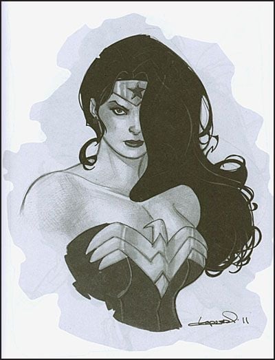 ALMOST FINISHED AN AARON LOPRESTI SKETCHBOOK 2011