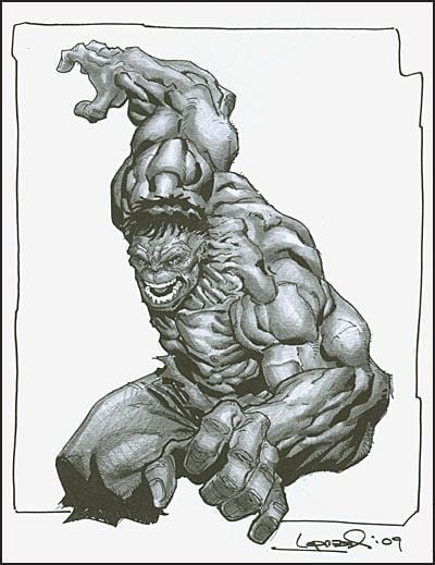 ALMOST FINISHED AN AARON LOPRESTI SKETCHBOOK 2011