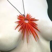 Image 2 of SPIRIT | Sunburst Adjustable Necklace - Orange