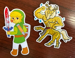 Image of Legend of Zelda Stickers - Little Murder Boy and the Sexiest Lynel