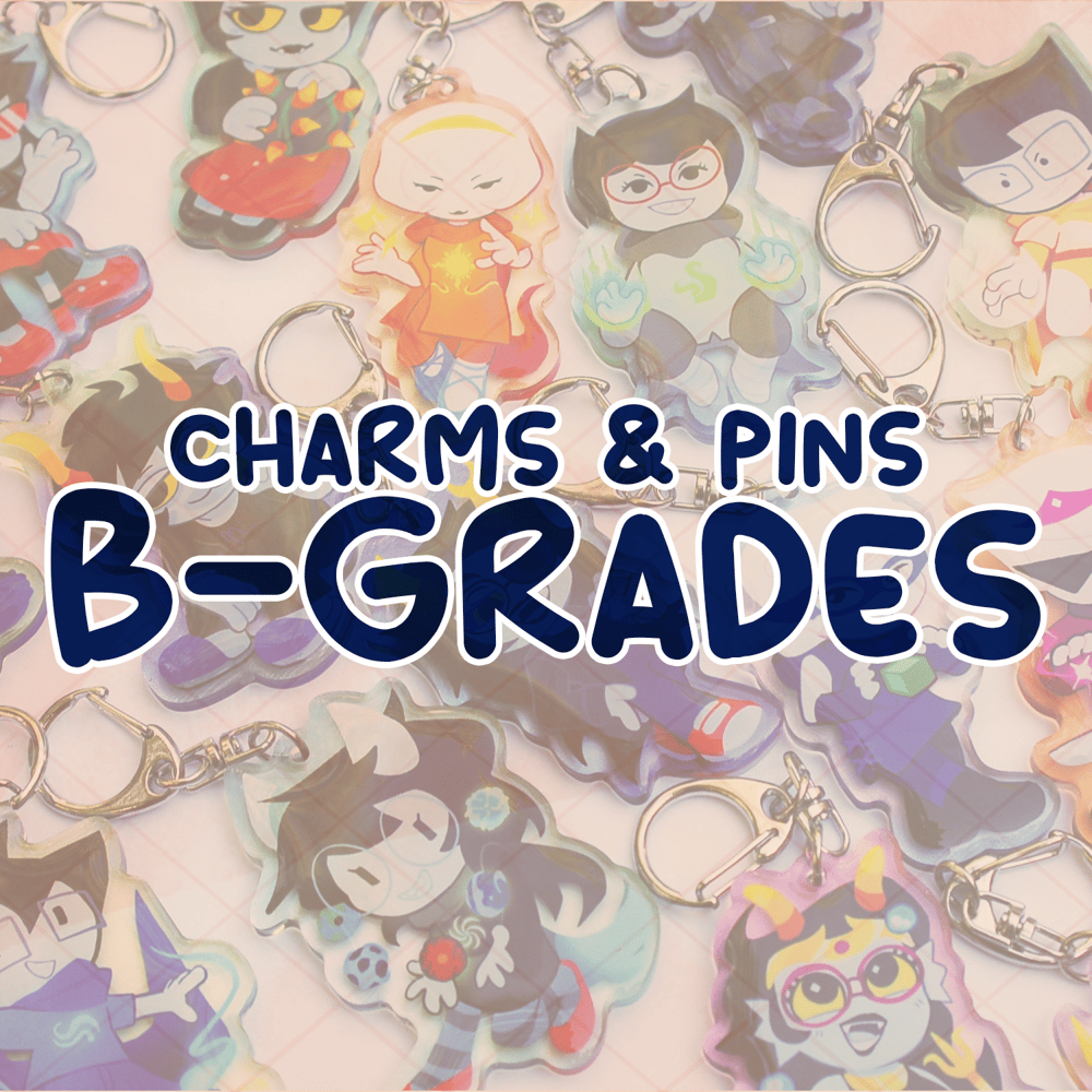 Image of B-Grade 2.5" Acrylic Charms and Pins