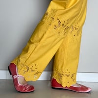 Image 1 of Club Pants Yellow Broderie 