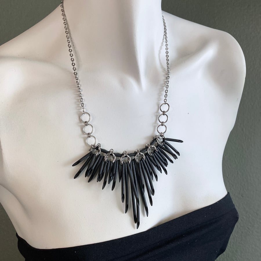 Image of BLACK URCHIN | Sting Necklace