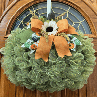 Image 2 of Green Pumpkin Wreath