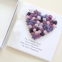 Image 5 of Personalised Engagement Card. Purple. 