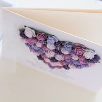 Image 9 of Personalised Engagement Card. Purple. 