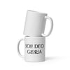 Soli Deo gloria / White Ceramic Coffee Mug