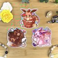 Image 1 of Eeveelution Holographic Stickers
