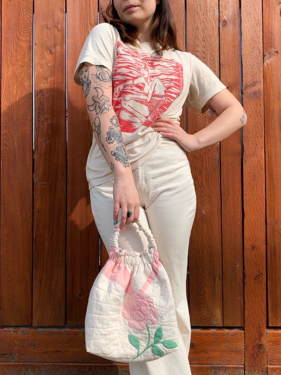 Image of Scrunchie Bag — Antique Roses