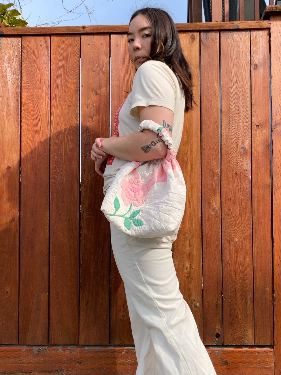 Image of Scrunchie Bag — Antique Roses