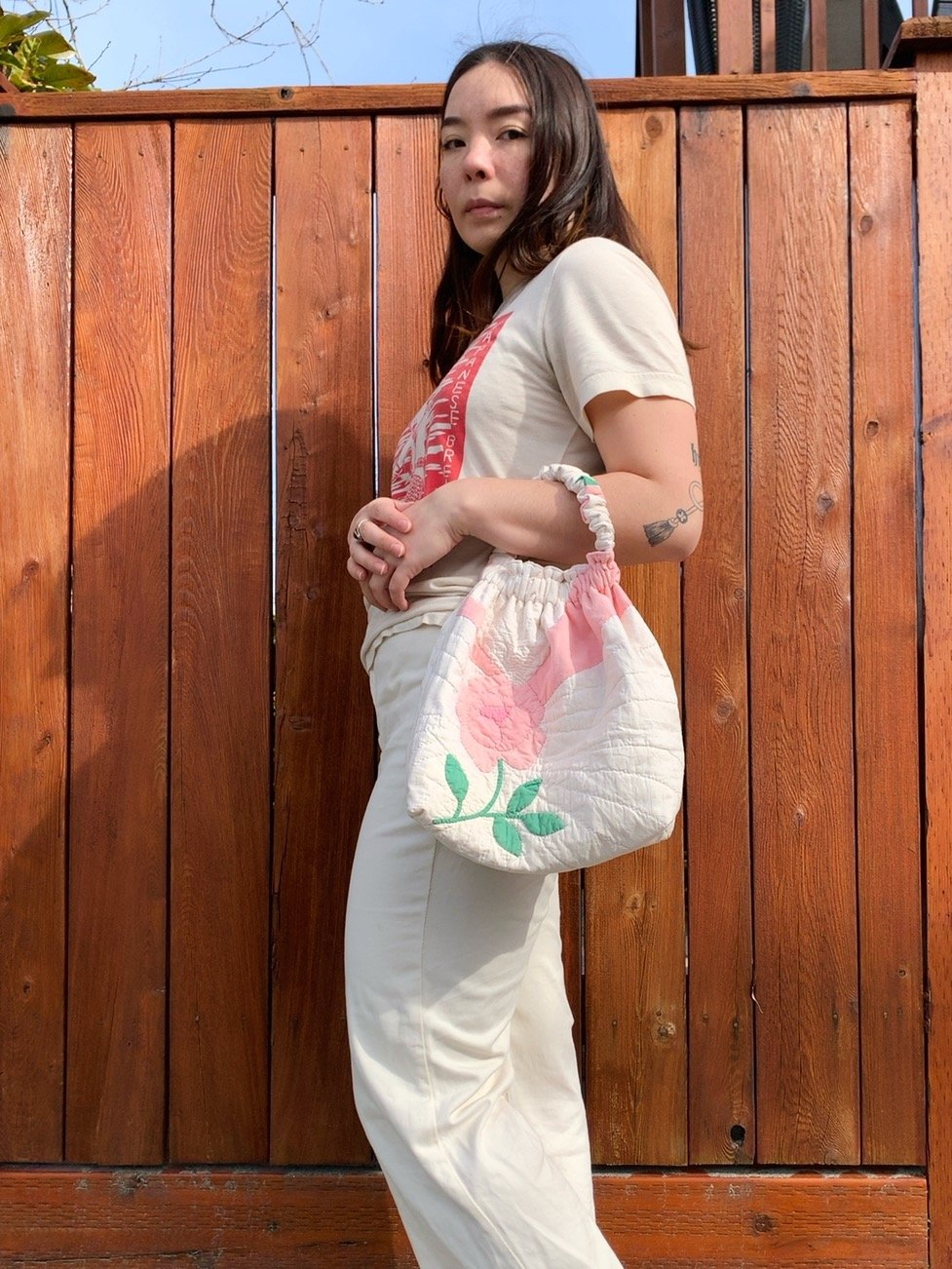 Image of Scrunchie Bag — Antique Roses