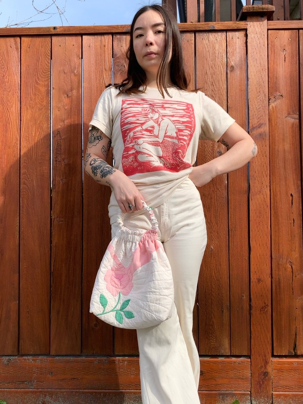 Image of Scrunchie Bag — Antique Roses