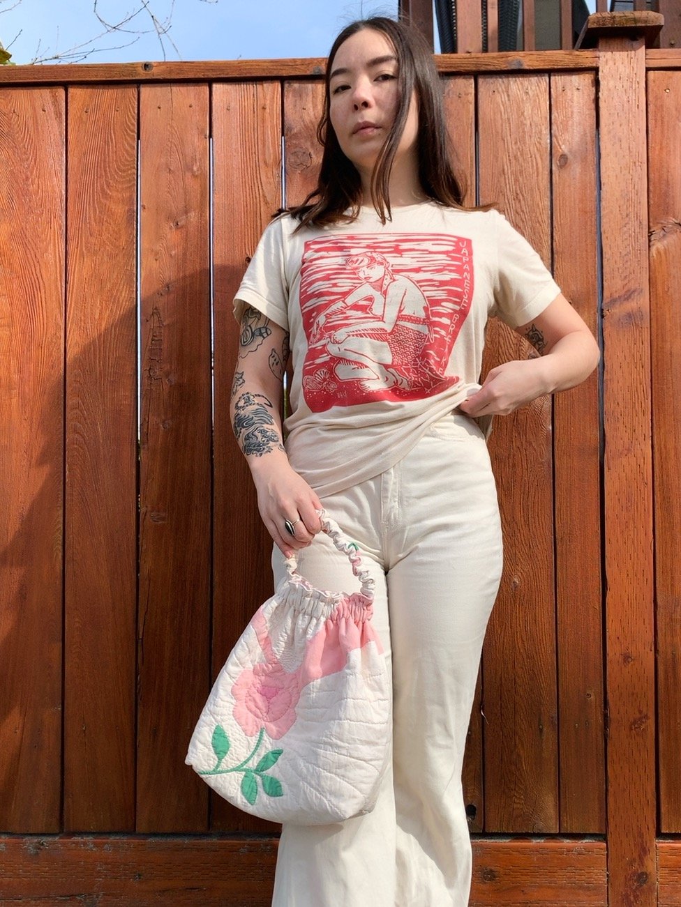 Image of Scrunchie Bag — Antique Roses