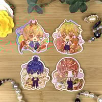 Image 1 of Chainsaw Man Holographic Stickers
