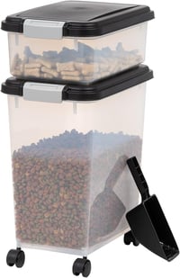 IRIS USA 30 lbs & 11 lbs Combo Airtight Dog Food