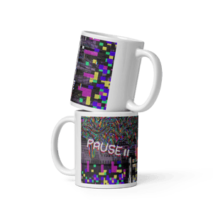 "Glitch" Ceramic Mug [White]