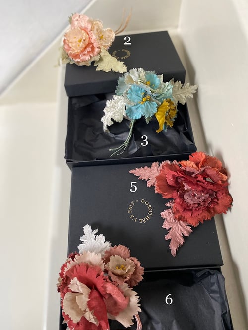 Image of  Bouquet d'oeillets rares- Bouquet of rare carnations 