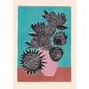 Chrysanthemums Art Print by Luiza Holub