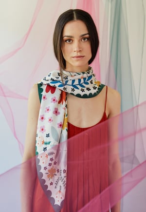 Image of Pañuelo 100% seda Cascáis