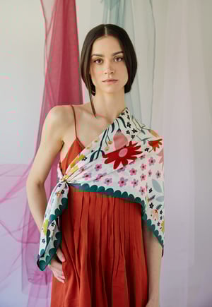 Image of Pañuelo 100% seda Cascáis