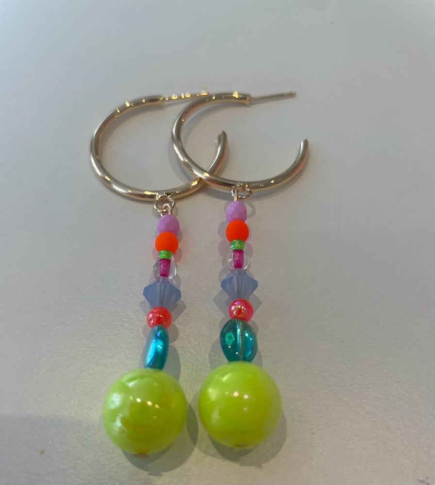 Image of Milti coloured earrings by Love Beth