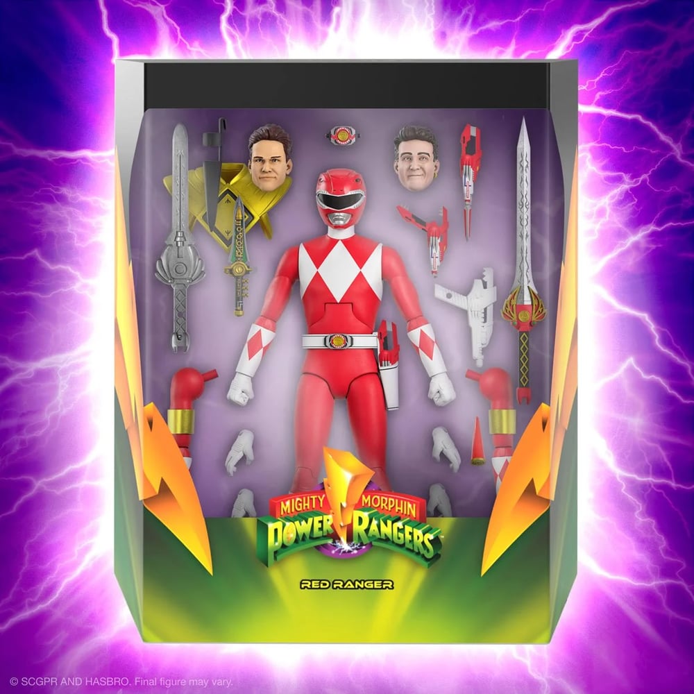 Super7 Mighty Morphin Power Rangers Ultimates Red Ranger Action Figure