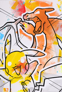 Image 1 of Charizard & Pikachu - Extinction Collection