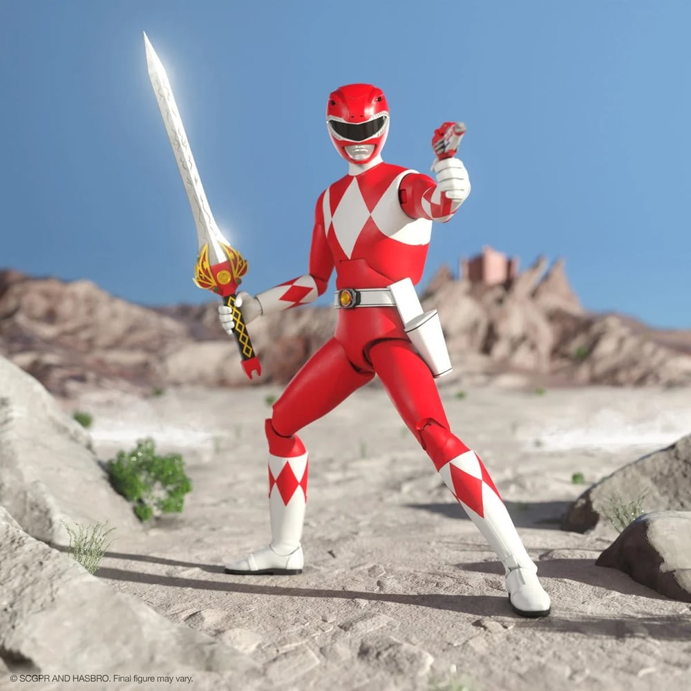 Super7 Mighty Morphin Power Rangers Ultimates Red Ranger Action Figure