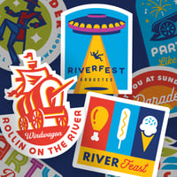 Image 1 of Riverfest Stickers