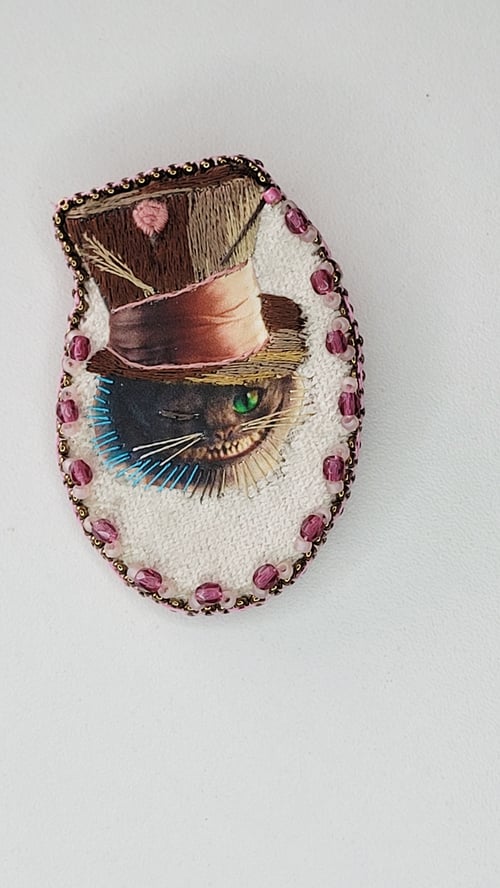 Image of Broche velours CHESHIRE CAT