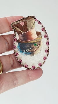 Image 2 of Broche velours CHESHIRE CAT 