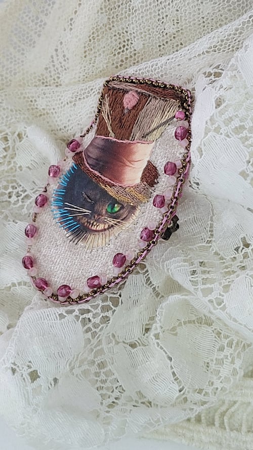Image of Broche velours CHESHIRE CAT