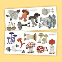 Walking Mushroom Stickers (PREORDER)