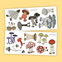 Walking Mushroom Stickers