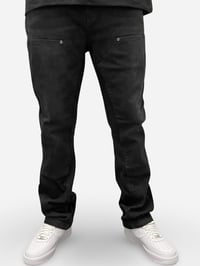 Image 1 of Flare Washed Black Jean