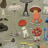 Image 3 of Walking Mushrooms Print (PREORDER)