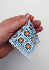 Image of Summer Day Granny Square Blanket in 1:12 scale
