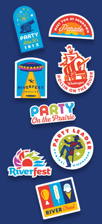 Image 2 of Riverfest Stickers