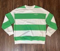 Over Size Green Crew Neck Sweatshirt