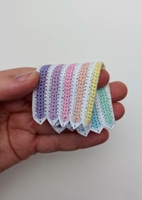 Image of Rainbow Baby Blanket in 1:12 scale