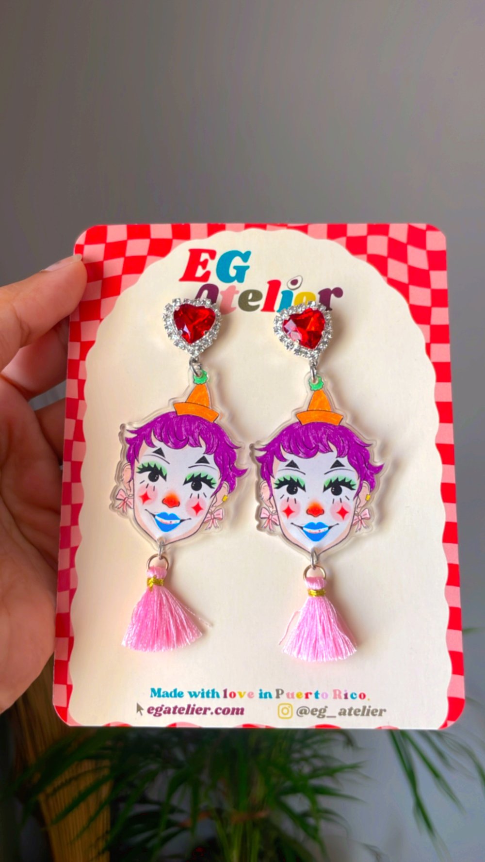 Image of Content Clown earrings