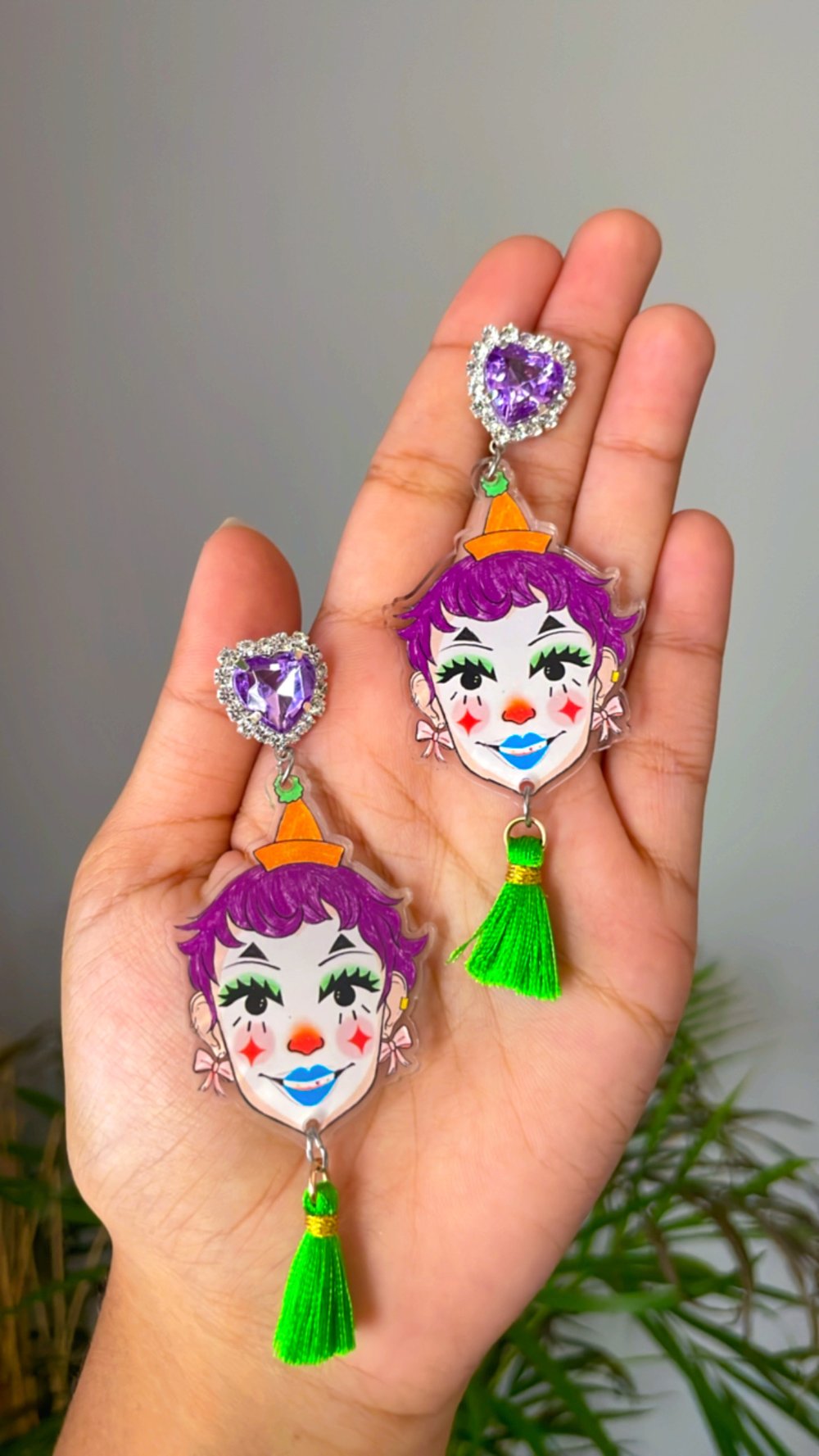 Image of Content Clown earrings