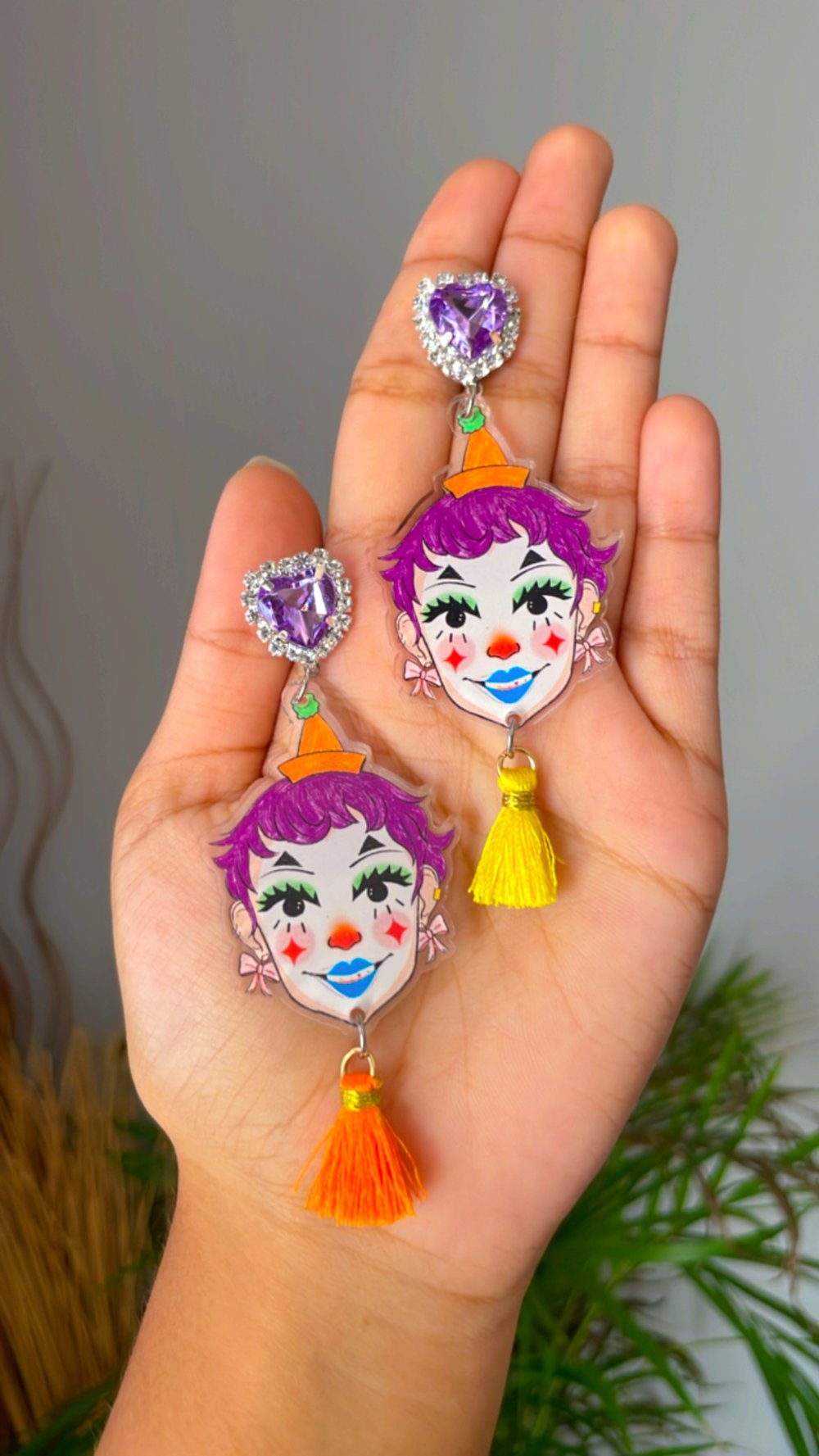 Image of Content Clown earrings