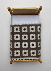 Image of Willow Square Blanket in 1:12 scale