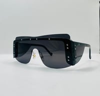 Image 1 of Black and Silver Stud Sunglasses 