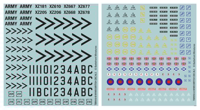 British Decal Set (TBR950)